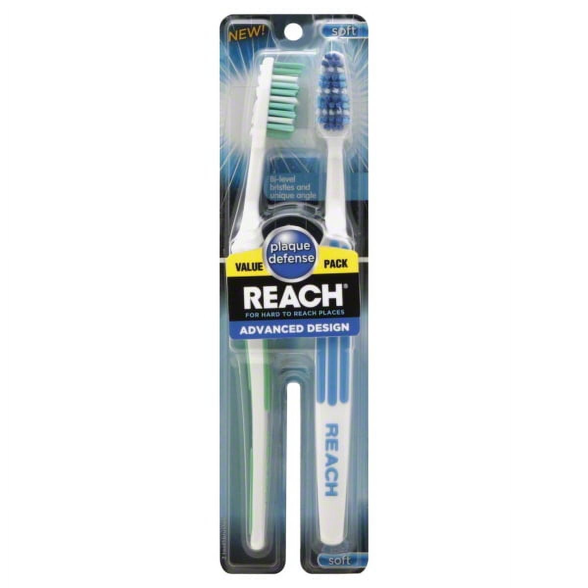 Reach Advanced Design Soft Value Pack Adult Toothbrushes, 2 Count Reach