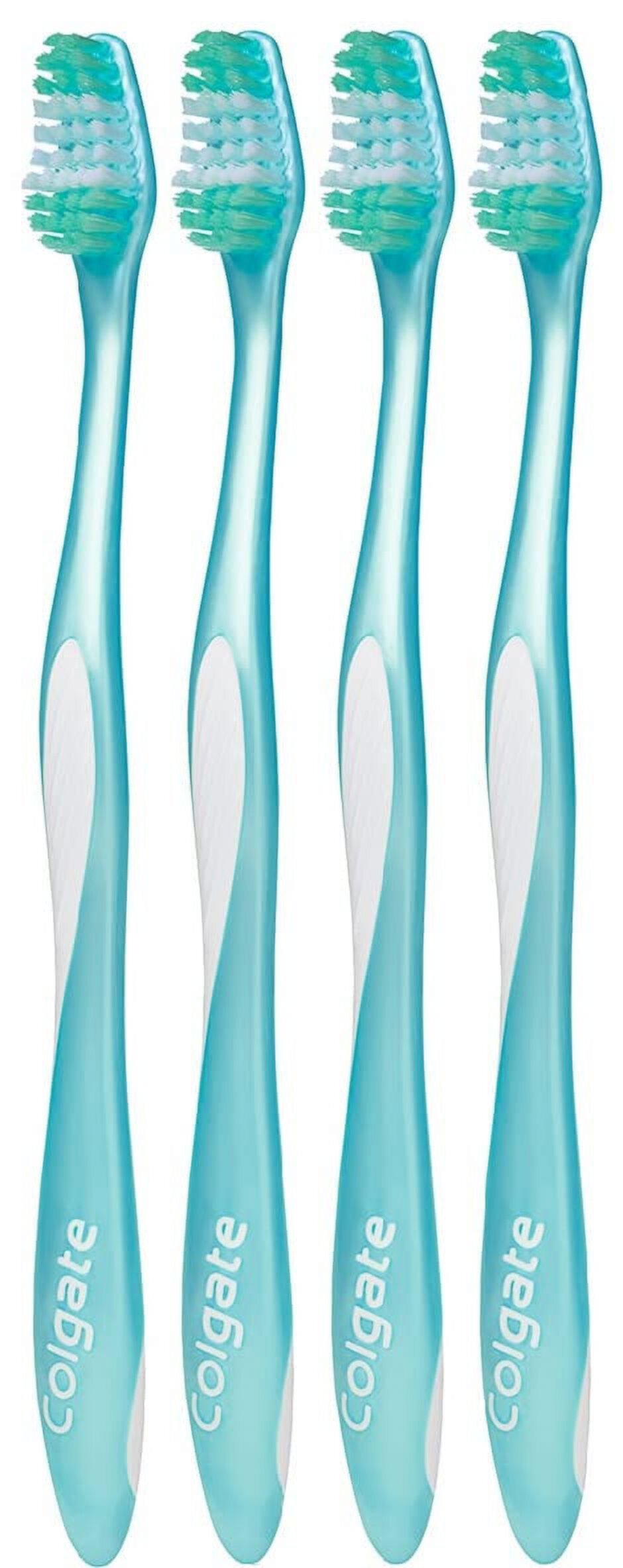 Colgate Wave Compact Head Toothbrush, Comfort Fit, Soft (Colors Vary) - Pack of 4 Visit the Colgate Store