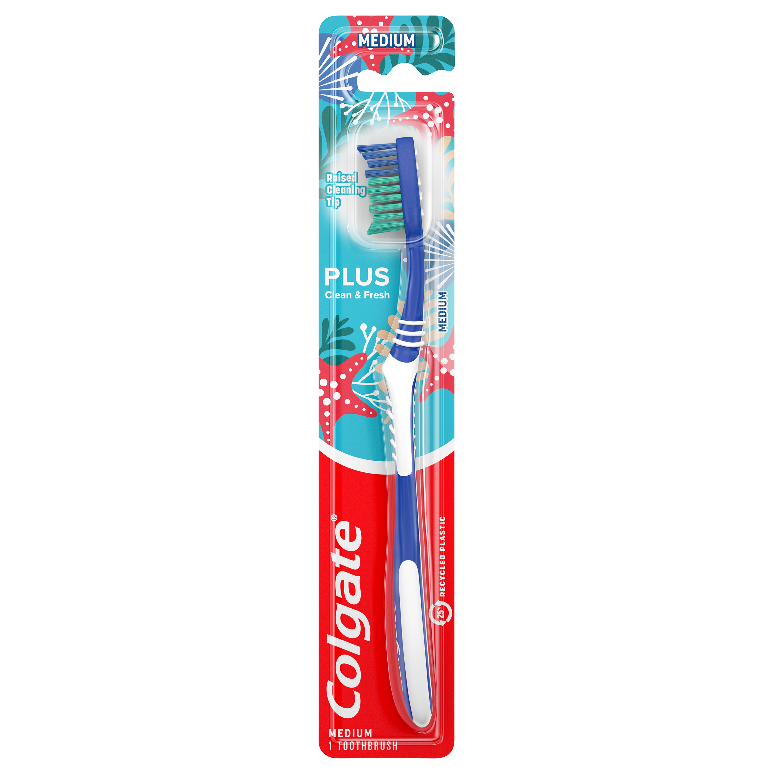 Colgate Cleaning Tip Plus Adult Toothbrush Medium, 1.0 CT Visit the Colgate Store