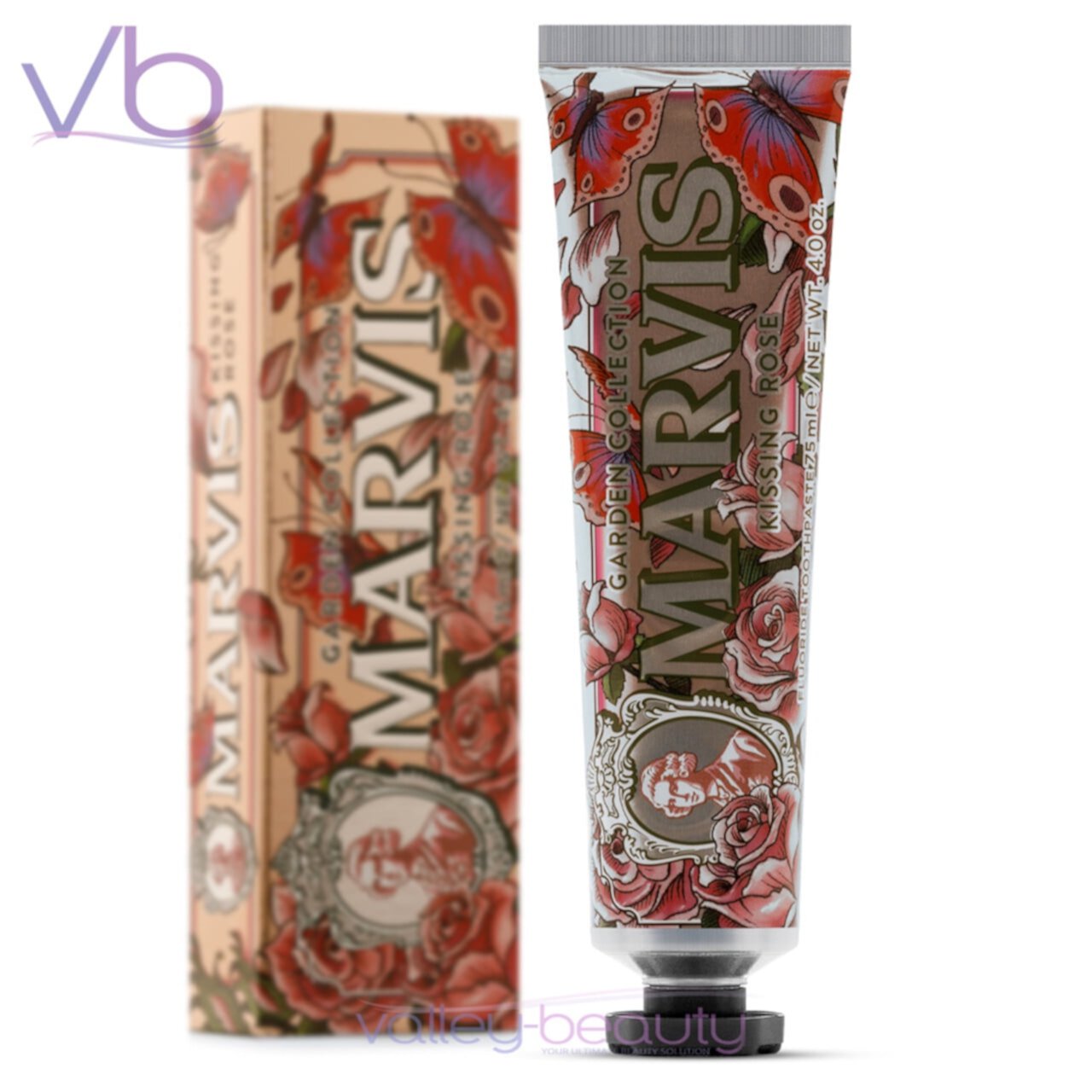 Marvis Aquatic Mint | Rich and Creamy Toothpaste with Vibrant Sea Wave Flavor, 85ml Marvis