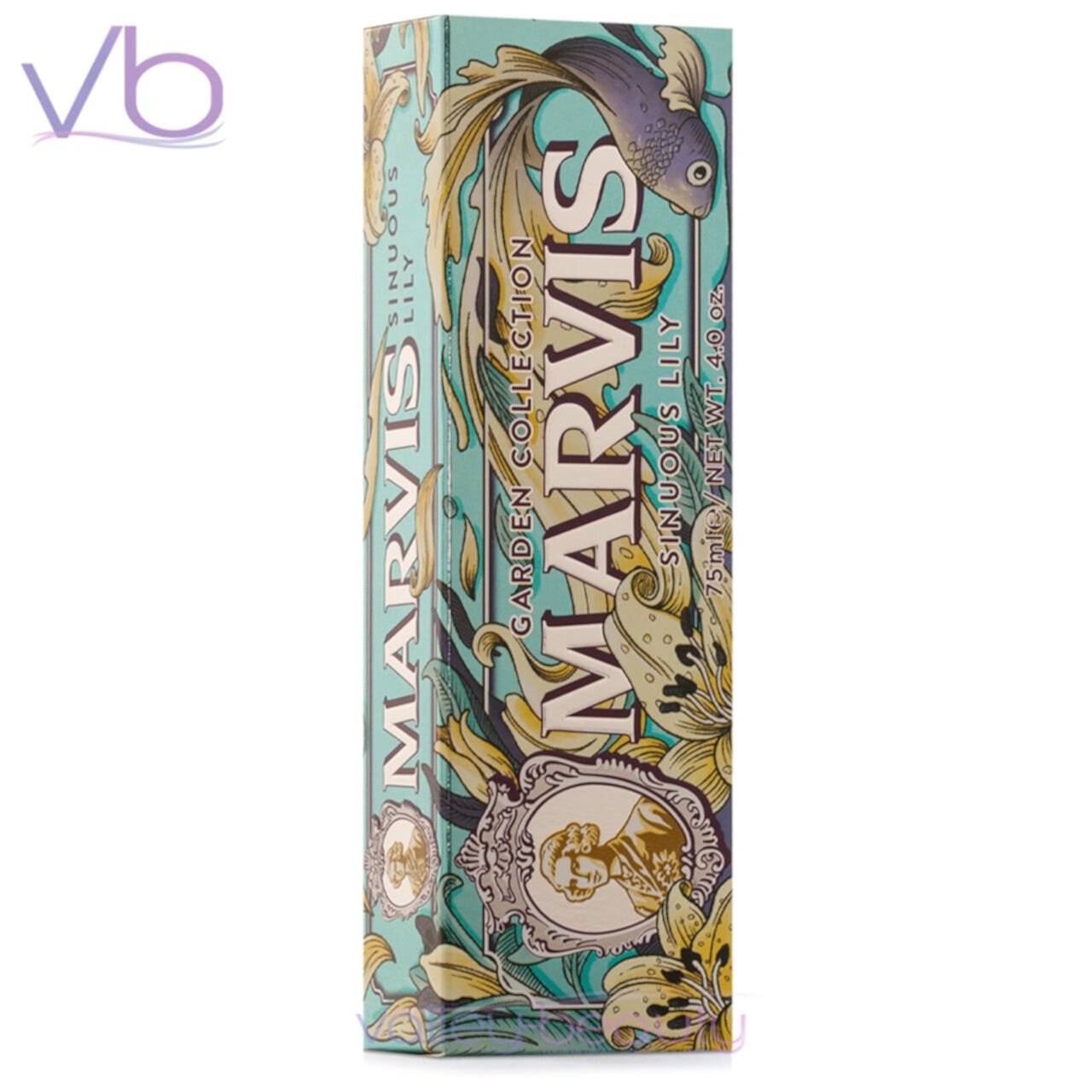 Marvis Sinuous Lily | Limited Rich and Creamy Toothpaste with White Lilies and the Freshness of Peppermint, 75ml Marvis