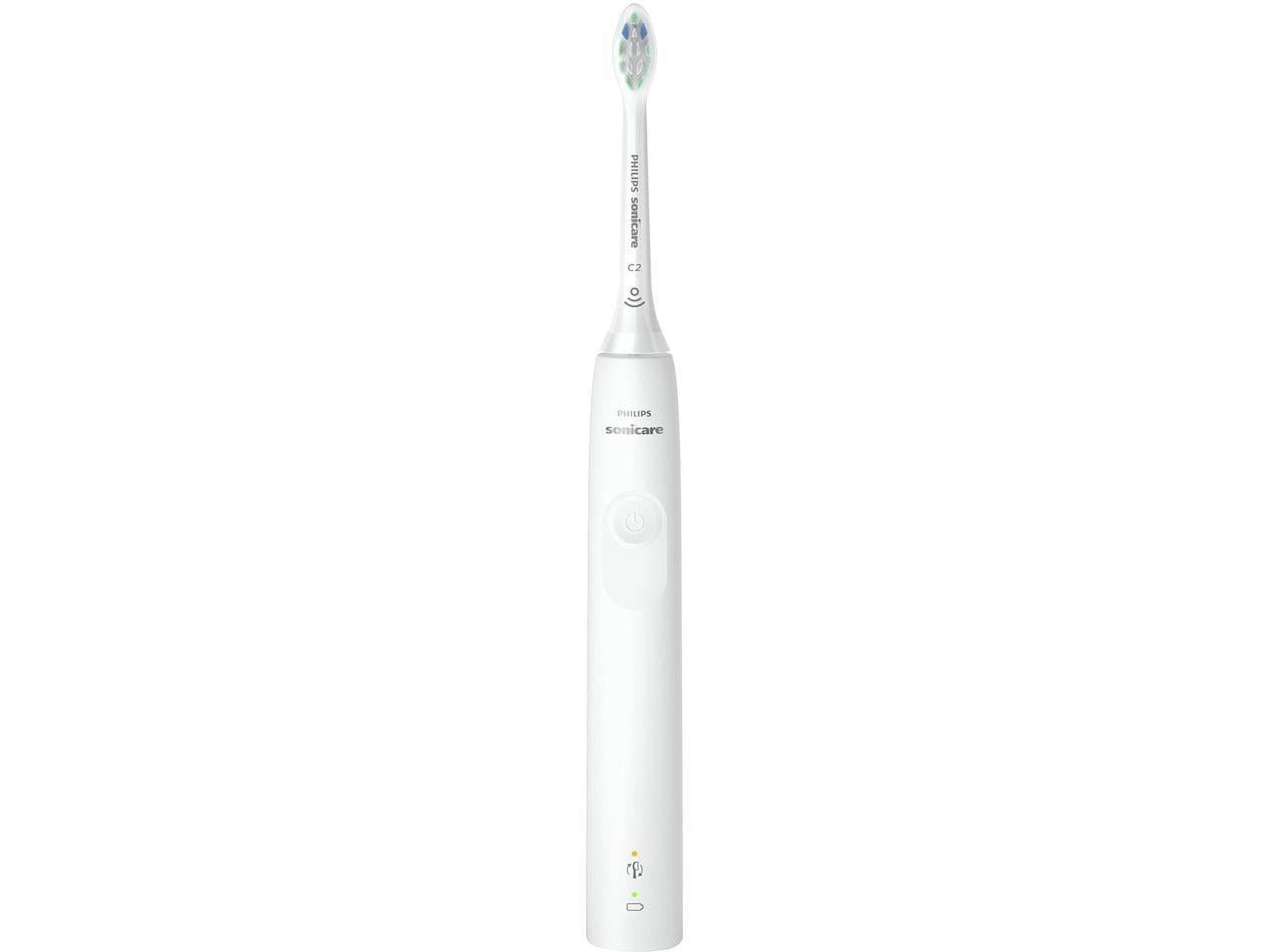 Philips Sonicare Electric Toothbrush Clean 4100, Rechargeable Tooth Brush with Pressure Sensor, Sonic Electronic Toothbrush, White + Tigology Accessories Sonicare