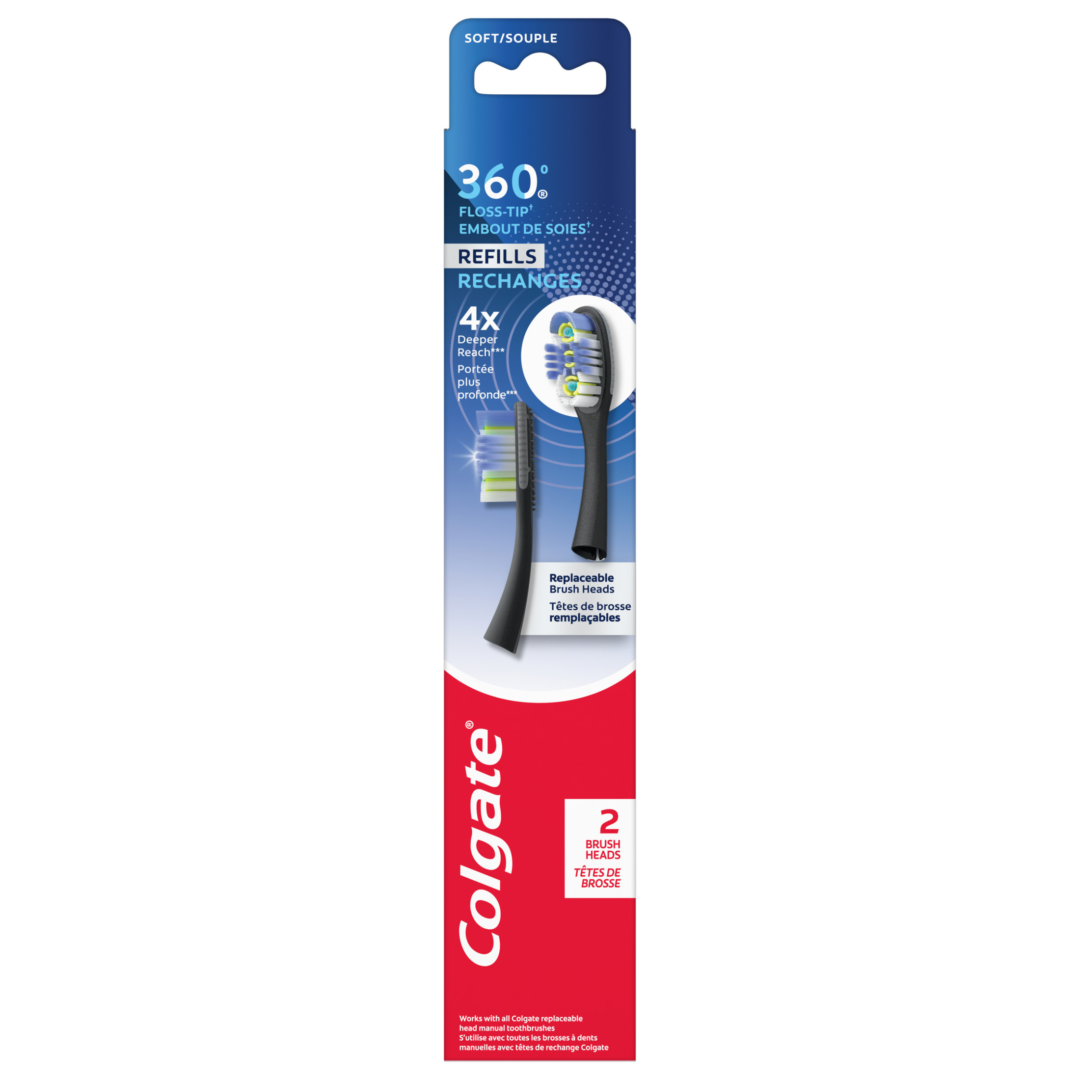 Colgate Keep Manual Toothbrush Deep Clean Refills - 2pk Colgate