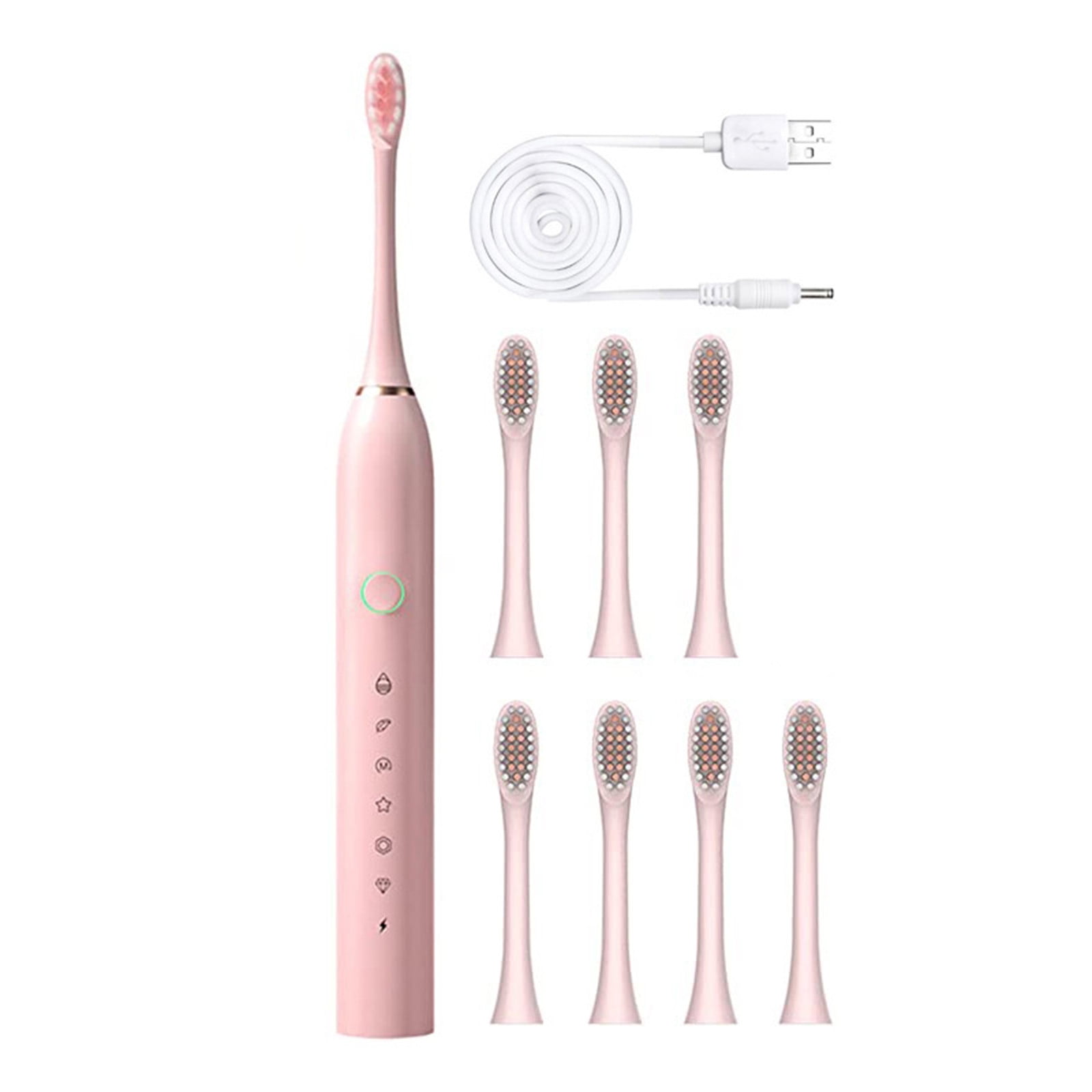 Gecau Clearance Deals Electric Toothbrush with Multi Brush Heads Multi Cleaning Modes Upgraded Electric Toothbrush With Smart Timer Waterproof Electric Toothbrush Gecau