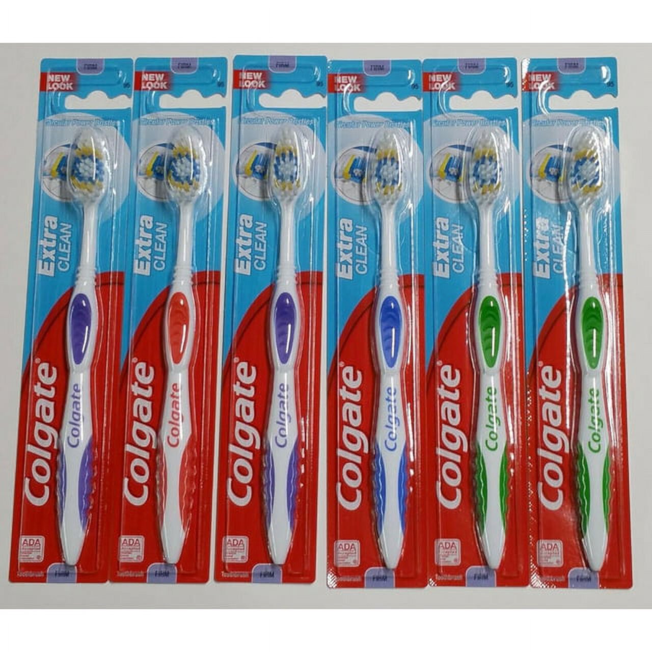 6 Colgate Toothbrush Extra Clean Full Head FIRM #95 Brushes Hard, Brand: Colgate, Type: Regular Toothbrush Colgate