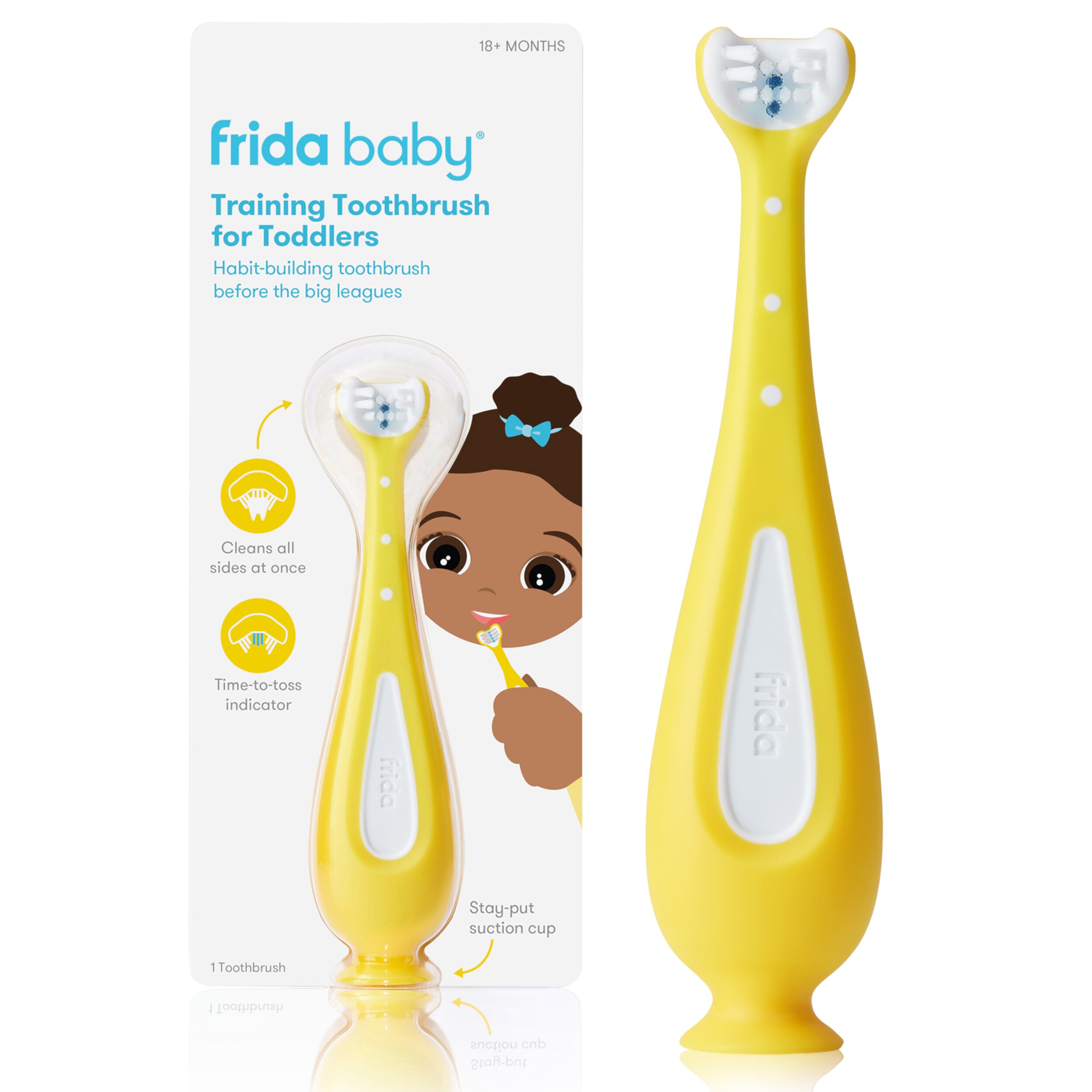 Fridababy SmileFrida Toddler Toothbrush in Yellow Frida Baby