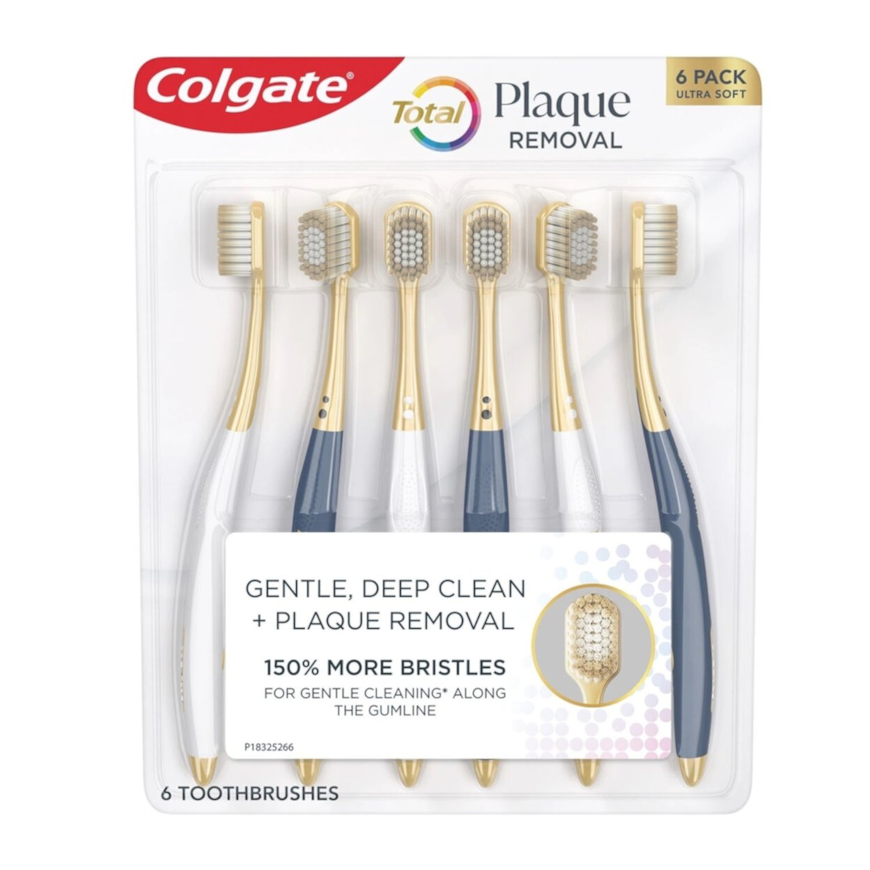 Colgate Total Plaque Removal Manual Toothbrush Ultra Soft (6 Pack) Visit the Colgate Store