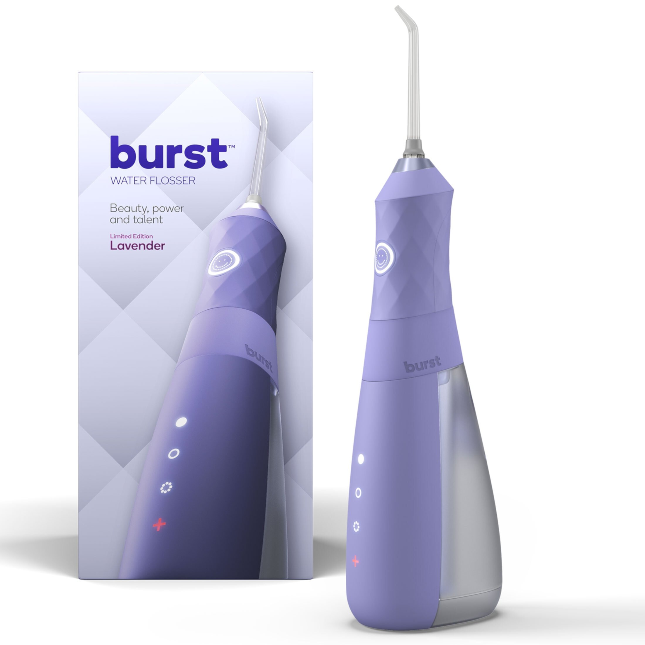 Burst Cordless Water Flosser, 3 Flossing Modes, 80-Day Battery, Black Burst