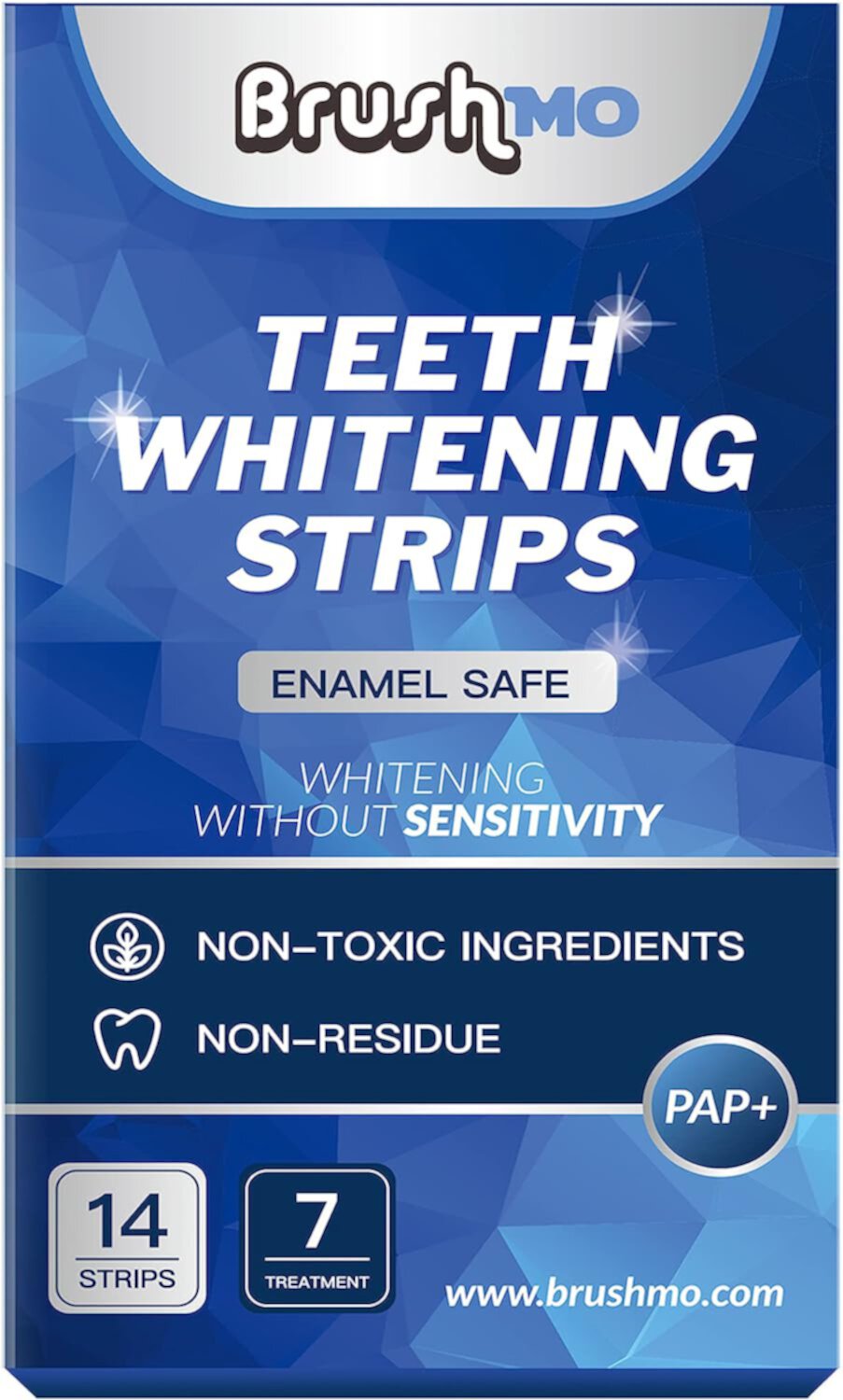 Brushmo Teeth Whitening Strips, Enamel Safe, Sensitivity Free,  21 Treatments - 14 Strips Visit the Brushmo Store