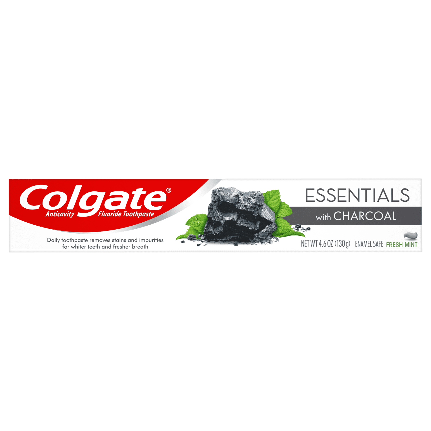 Colgate Charcoal Teeth Whitening Toothpaste, Fresh Mint, 4.6 oz Colgate