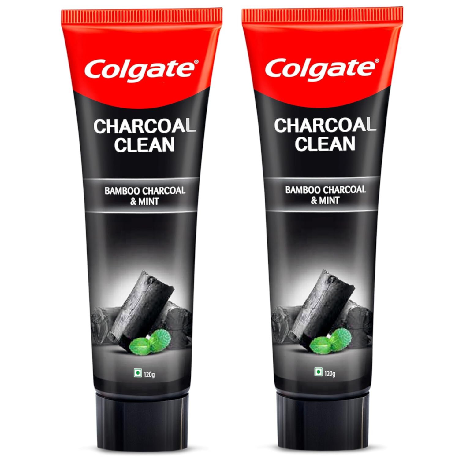 Colgate Charcoal Clean 240g (120g x 2, Pack of 2) Black Gel Toothpaste, Pack of Deep Clean Toothpaste With Bamboo Charcoal & Wintergreen Mint For Plaque Removal, Tingling Fresh Mouth Experience Visit the Colgate Store