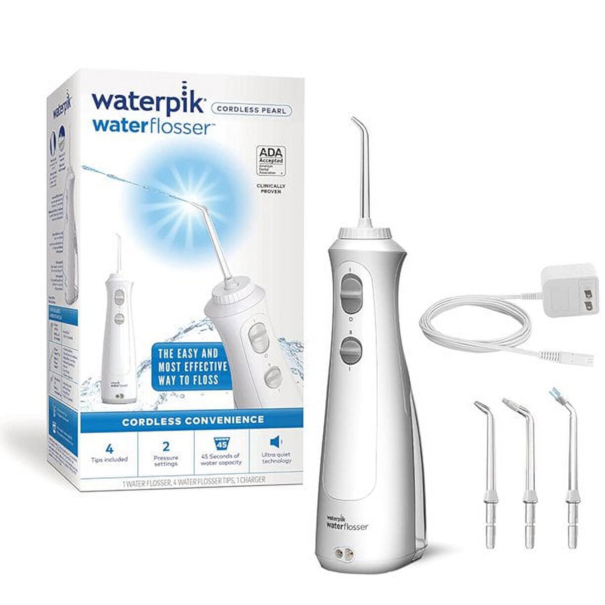 Waterpik WF-13CD010 Cordless Pearl Water Flosser Oral Irrigator for Teeth Visit the Waterpik Store