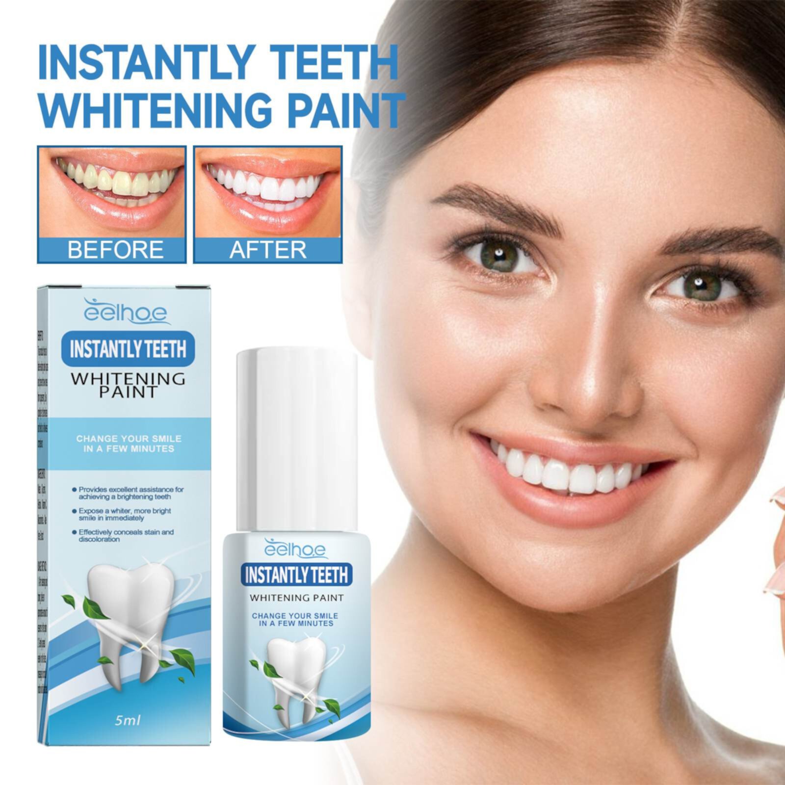 Barsme INSTANTLY TEETH WHITENING PAINT 5ml Barsme