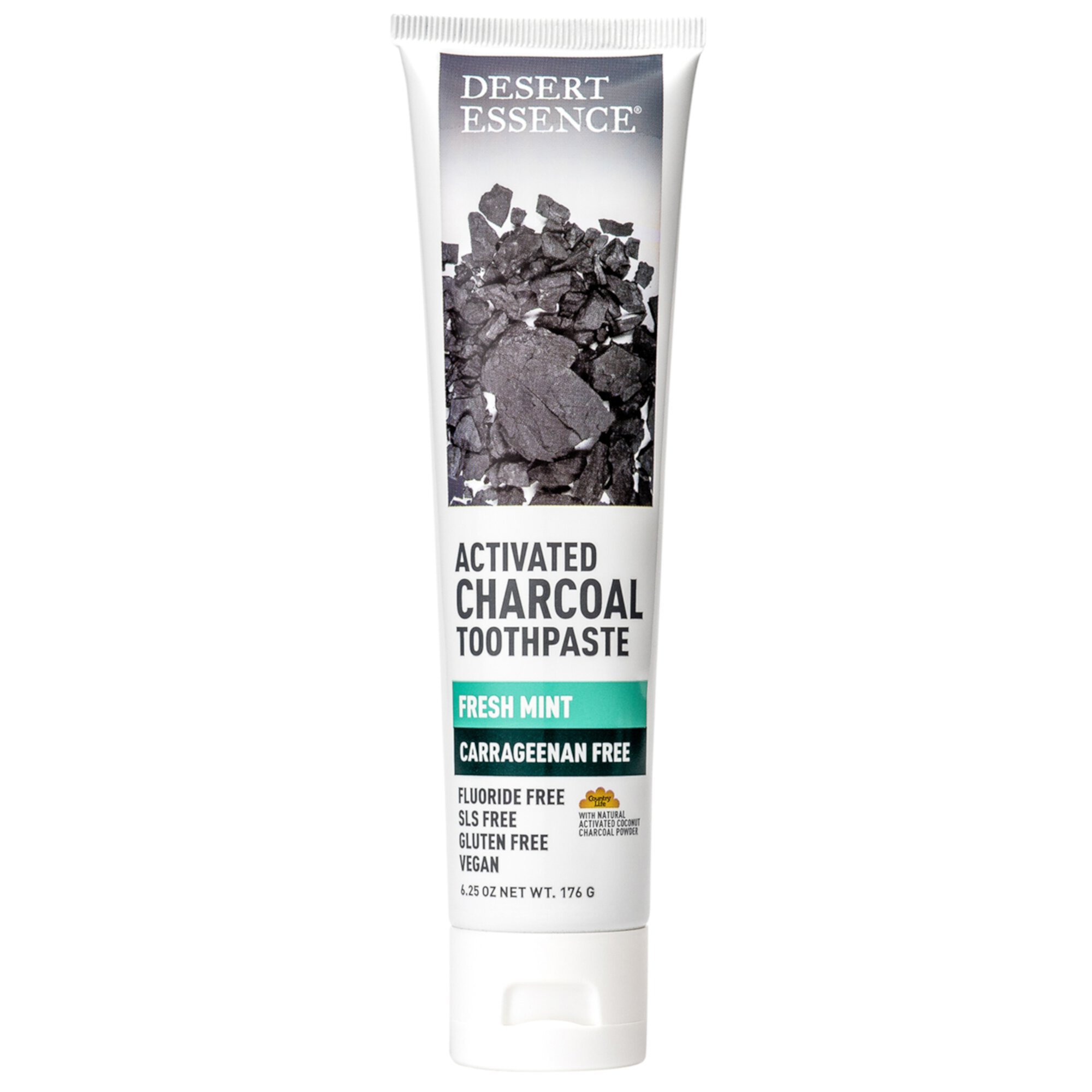 Desert Essence Activated Charcoal Toothpaste Fresh Mint 6.25 oz Desert Essence