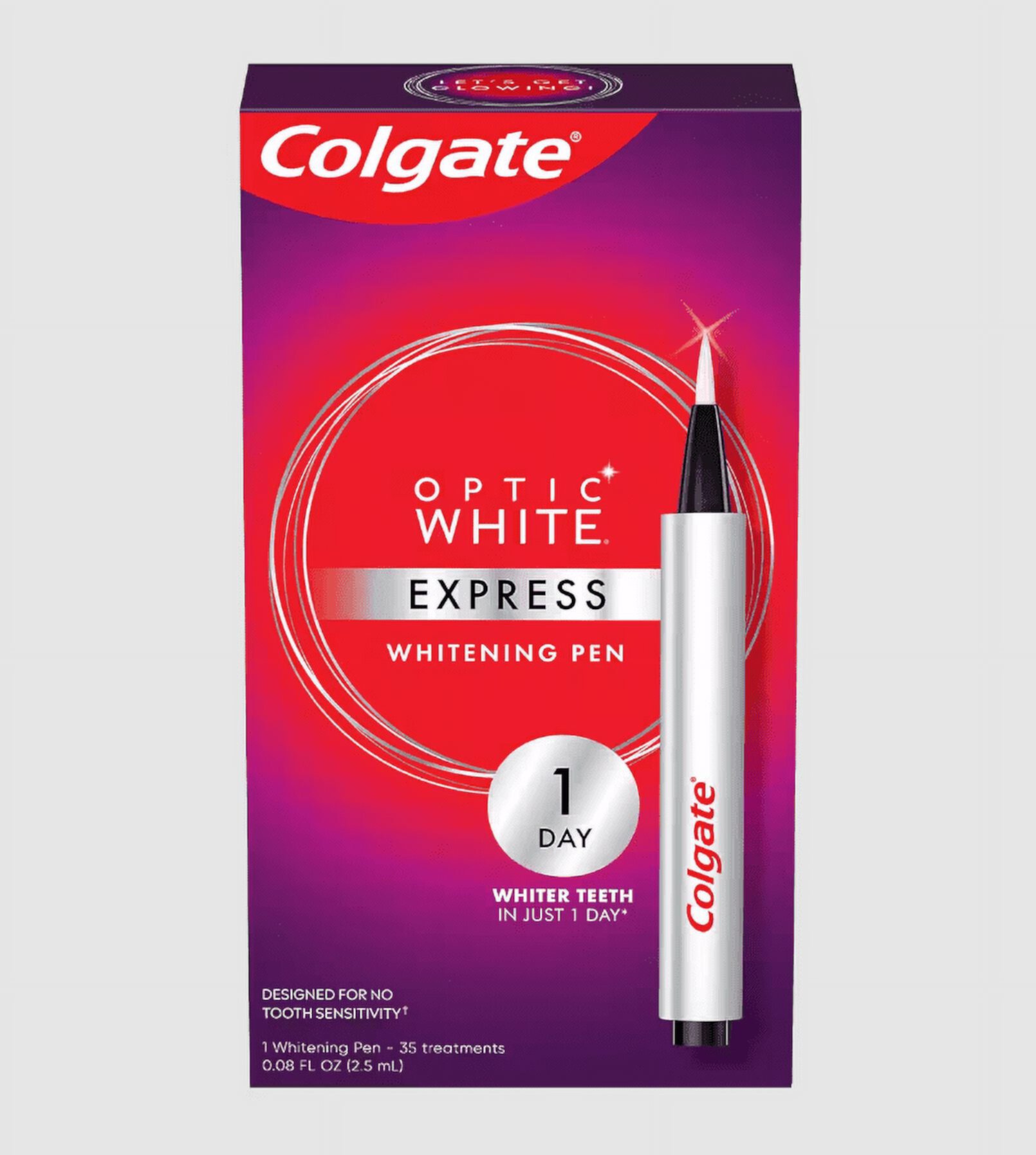 Colgate Optic White EXPRESS Teeth Whitening Pen No Tooth Sensitivity *EN Visit the Colgate Store