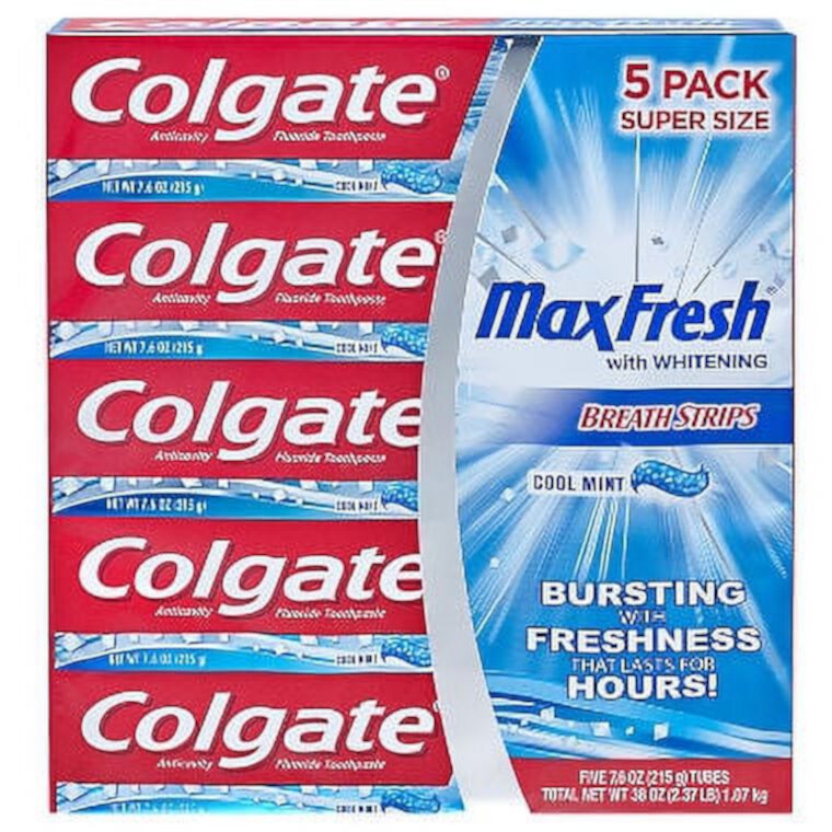 Colgate MaxFresh Toothpaste, Cool Mint (7.6 oz., 5 pk.) Visit the Colgate Store