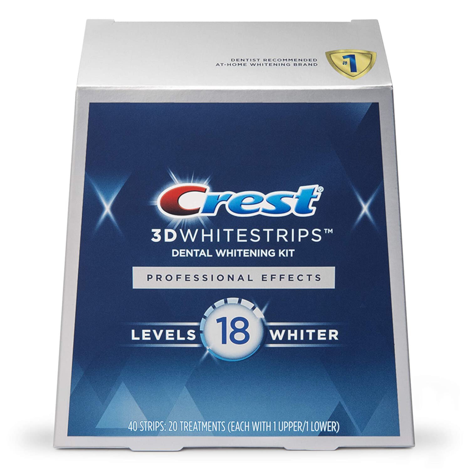 Crest 3D White Professional Effects Whitestrips Teeth Whitening Strips Kit Crest