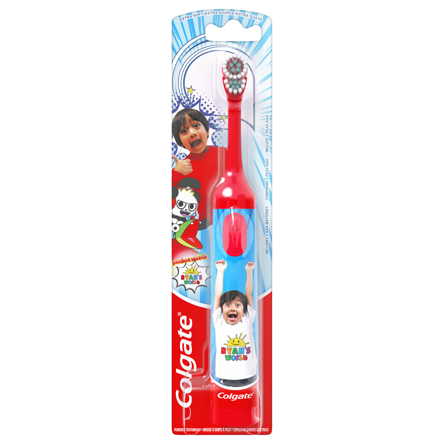 Colgate Kids Ryan's World Battery Electric Toothbrush Visit the Colgate Store