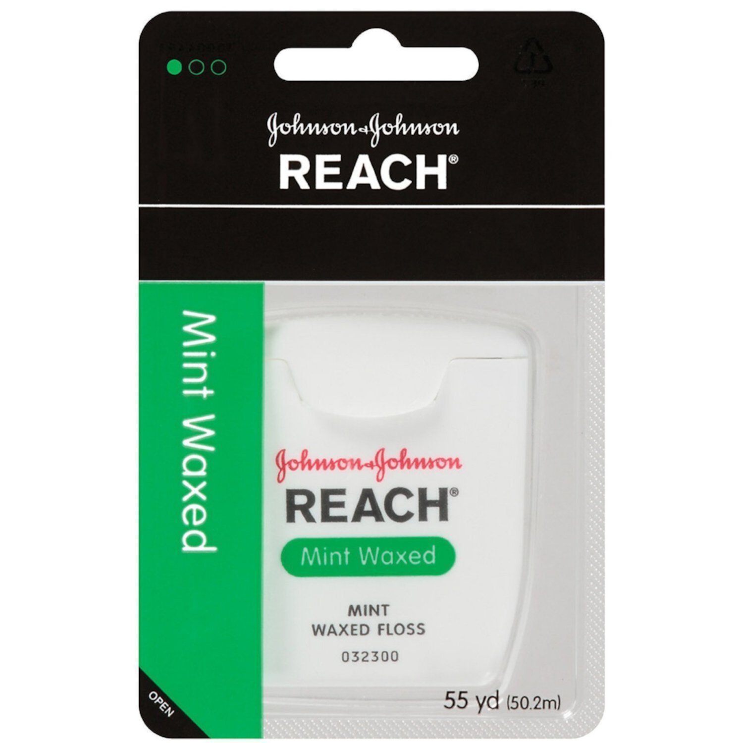 2 Pack REACH Dental Floss Mint Waxed Floss 55 Yards Each Reach