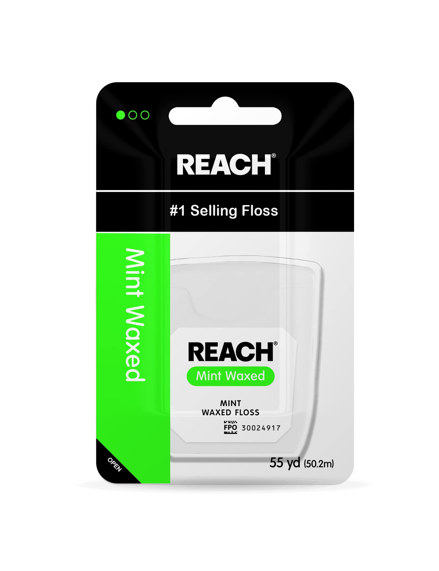 Johnsons Reach Floss, Mint Waxed, 1 Roll (Pack of 4) Reach