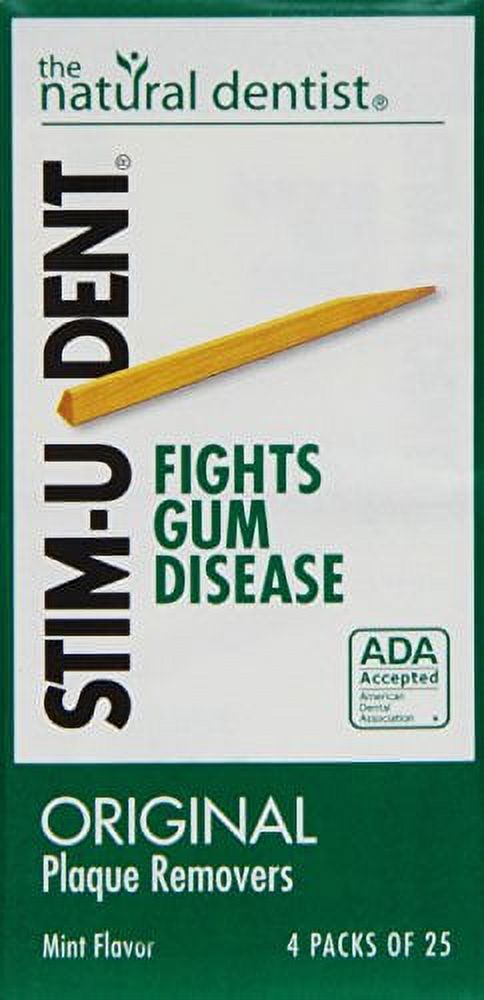 Stim-U-Dent Plaque Removers Mint 100 Each X 5 = 500 picks Stim-U-Dent