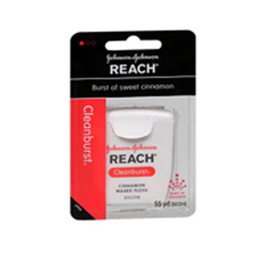 Johnson and Johnson Reach Clean Burst Waxed Floss, Cinnamon, 6 Count Ever Ready First Aid