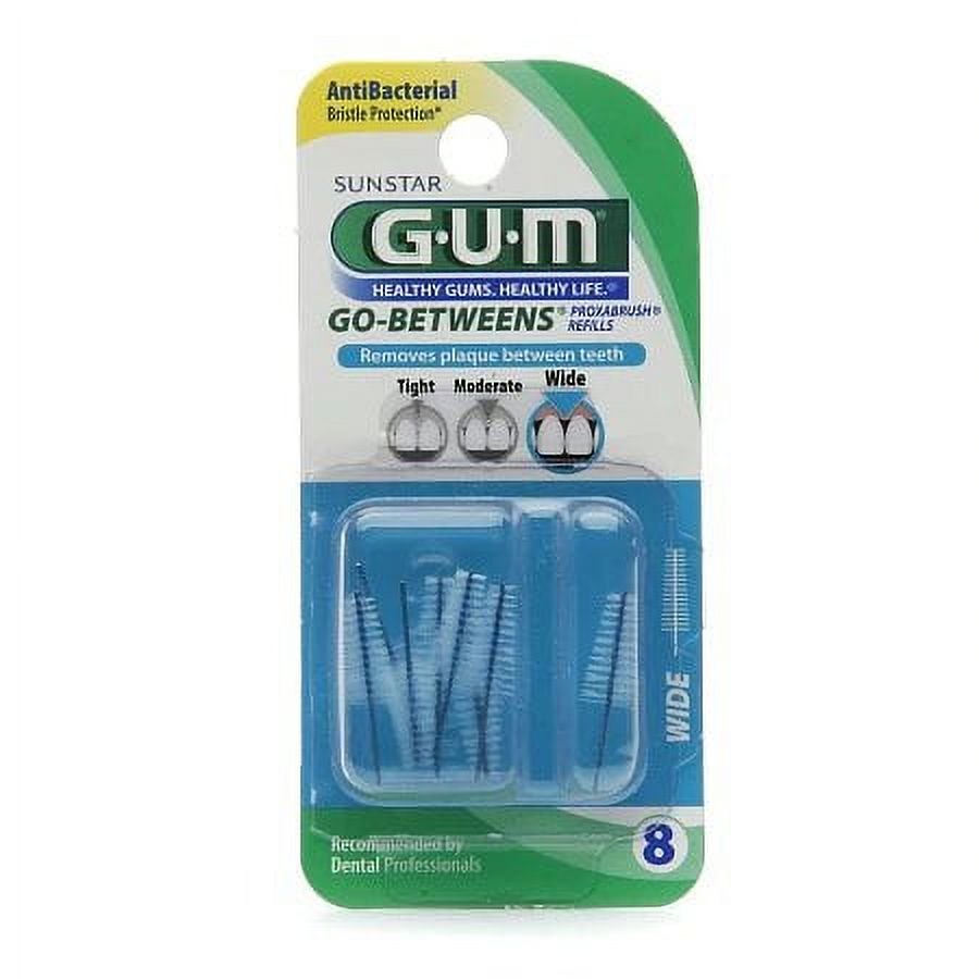 GUM Go-Betweens Proxabrush Refills Wide 8 Each GUM