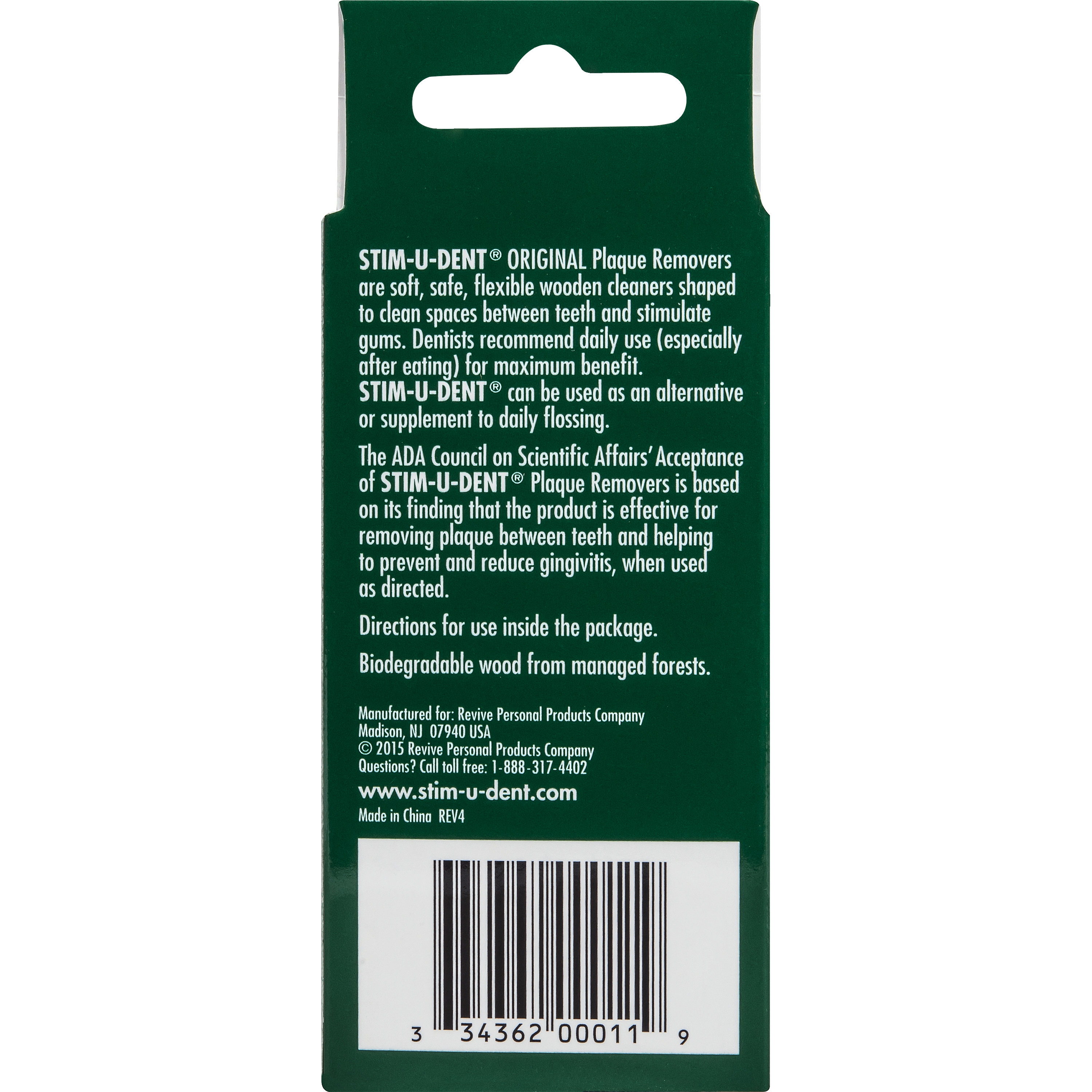 Stim-U-Dent Original Plaque Removers, Mint Flavor, 200 Ct Stim-U-Dent