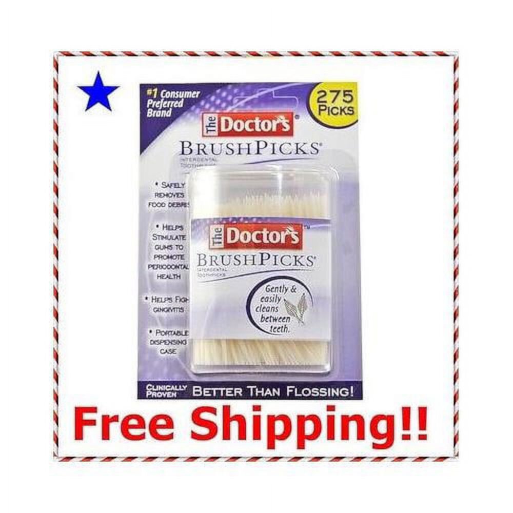 Doctors Brushpicks Brush Picks Interdental Toothpicks - 275 Count The Doctor's