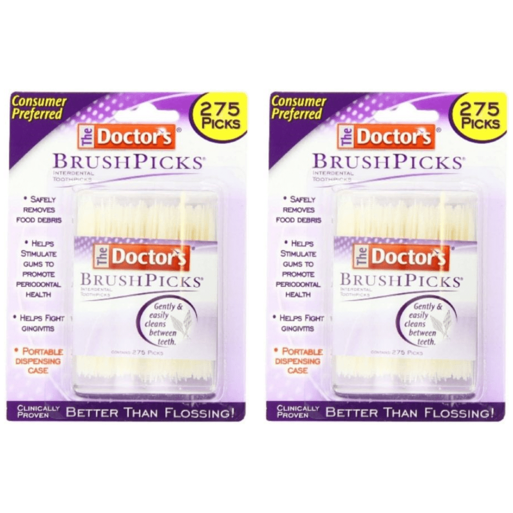 The Doctor's BrushPicks Interdental Toothpicks, 275 CT (Pack - 4) The Doctor's