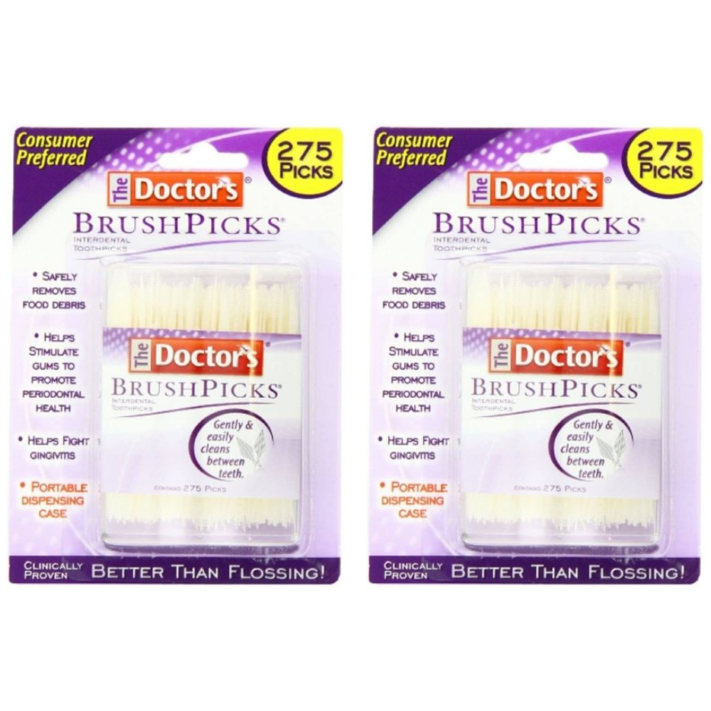 The Doctor's BrushPicks Interdental Toothpicks, 275 CT (Pack - 2) The Doctor's