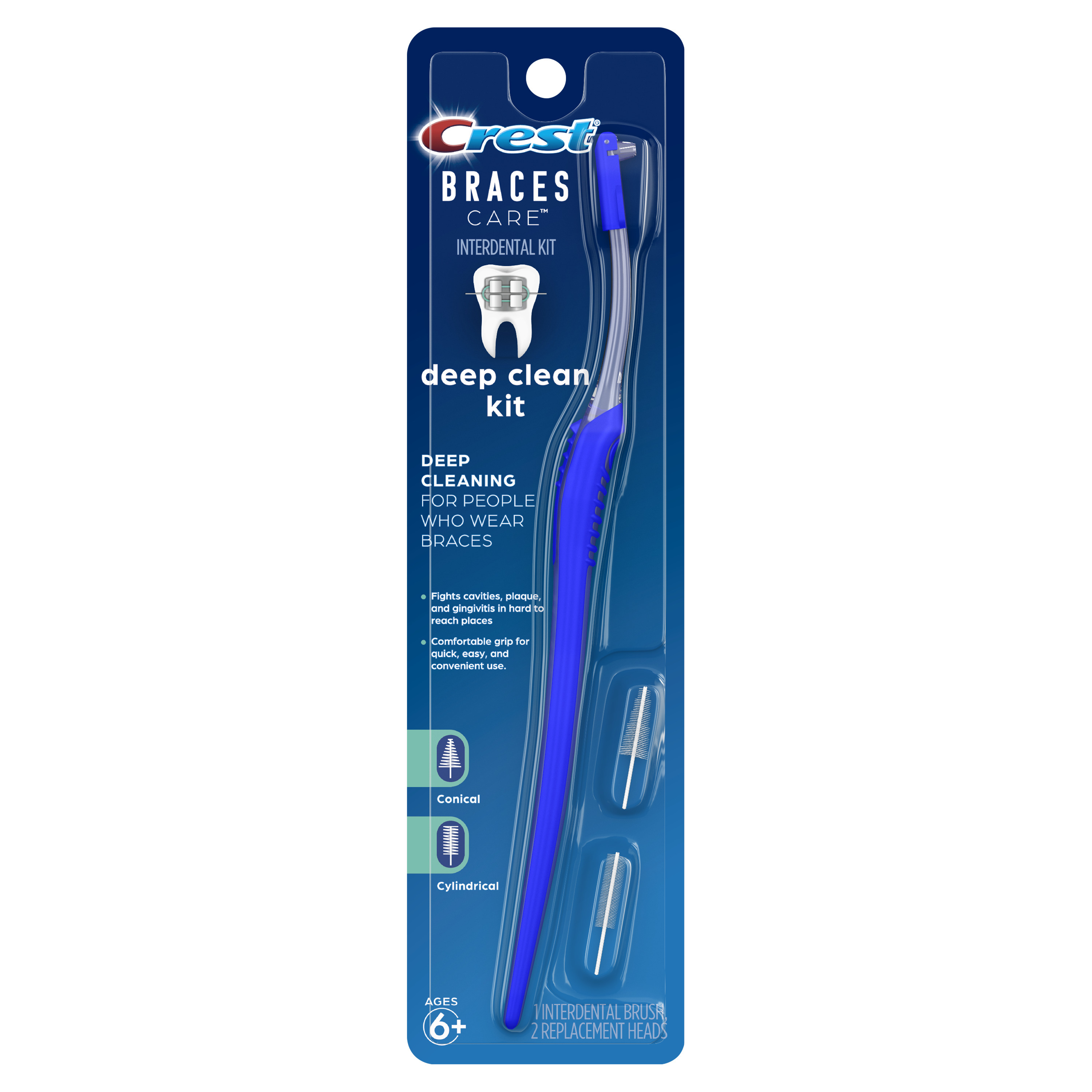 Crest Brand Braces Care Deep Clean Kit with Interdental Brush, for Adults and Children 6+ Visit the Oral-B Store