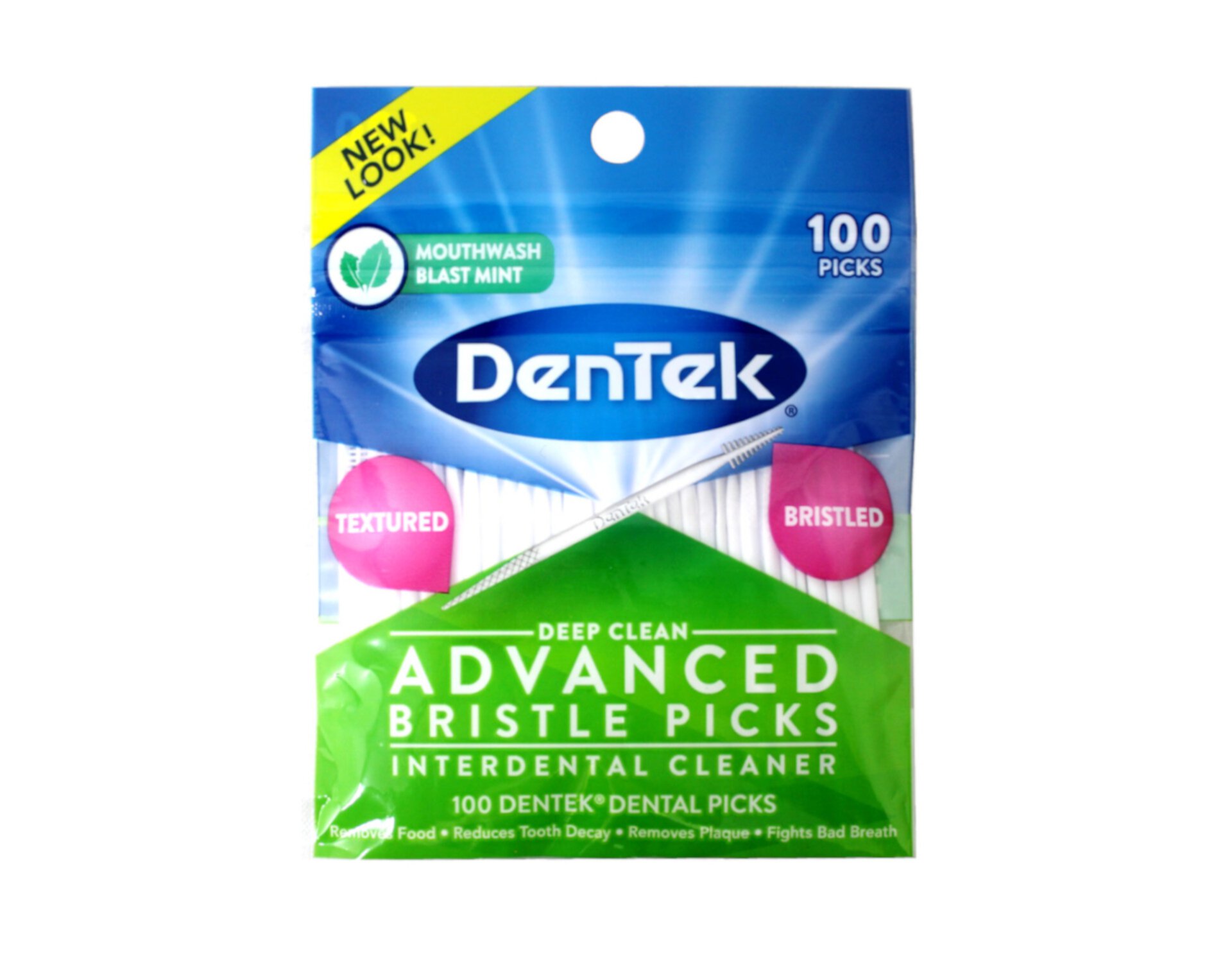 5 Pack DenTek DENTAL PICKS Deep Clean Mint Toothpicks Plaque Removers 100 Picks - Pack of 5 Visit the DenTek Store