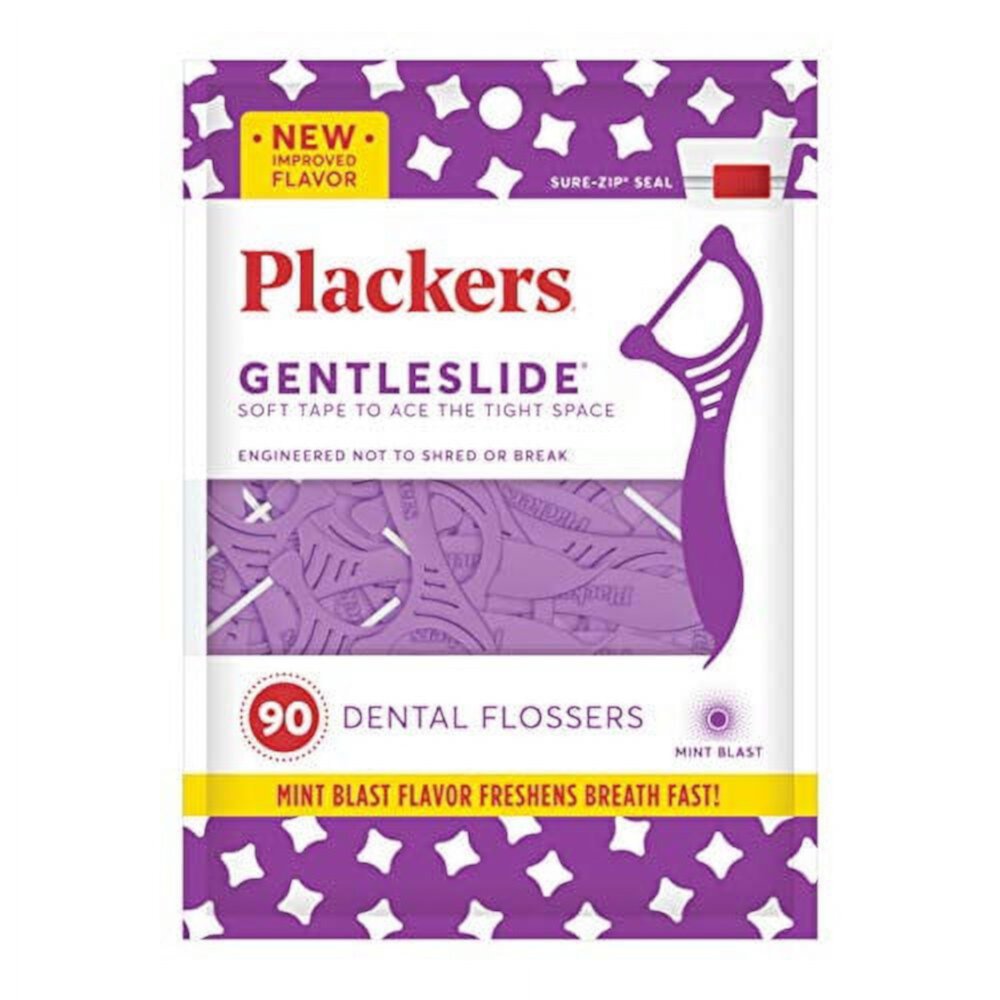 Plackers Gentleslide Dental Floss Picks, 90 Count Visit the Plackers Store