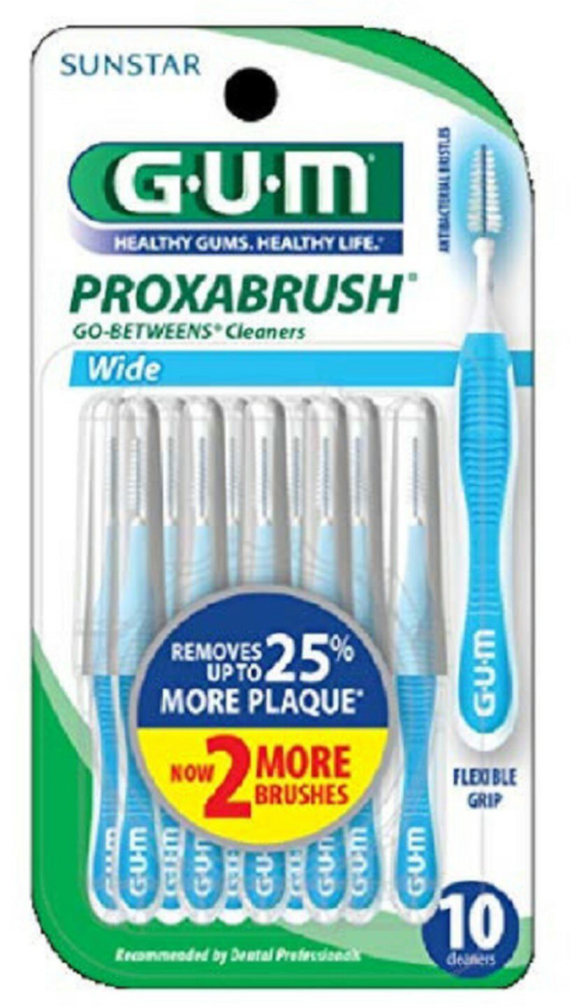 GUM Proxabrush Go-Betweens Cleaners Wide - 10 CT GUM