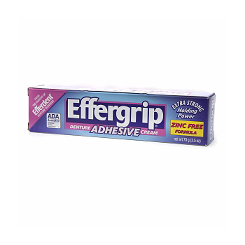 Effergrip Extra Strength Power Denture Adhesive Cream 70 Grm - 2.5 Oz, 2 Pack Effergrip