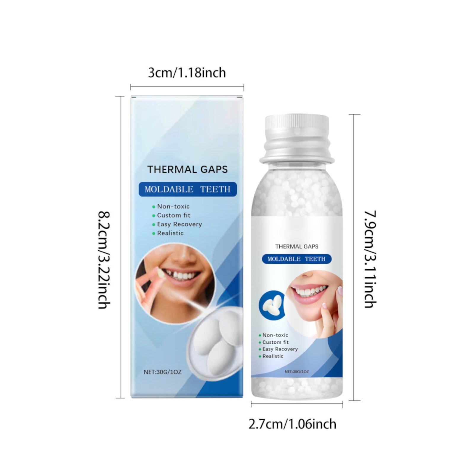 Big Sale! Plastic Solid Glue, Modifying Teeth Temporary Filling Holes Filling Glue Denture Filling Glue BUYHO