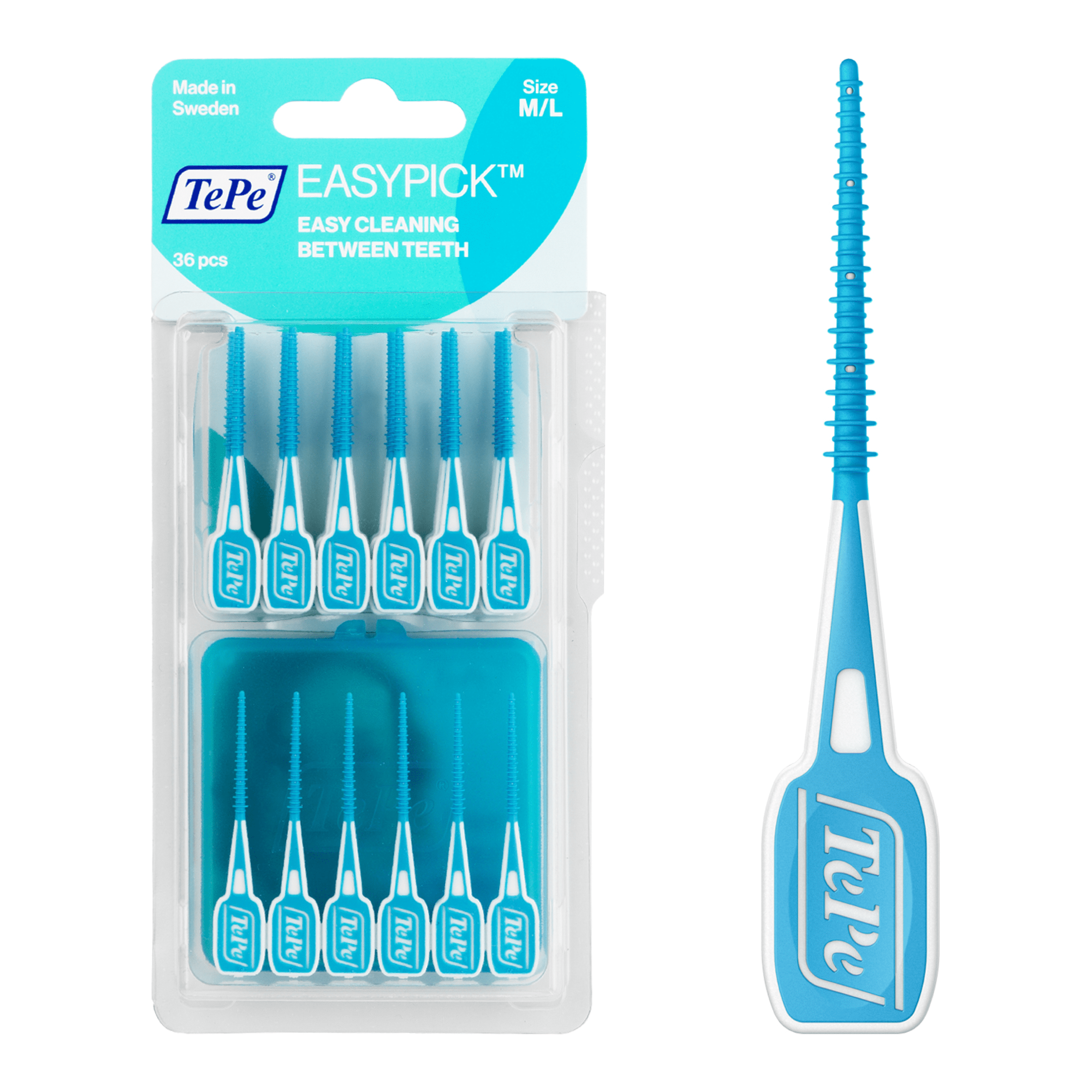 TEPE EasyPick Purple - XL 36-Pack , Dental Floss Picks TEPE