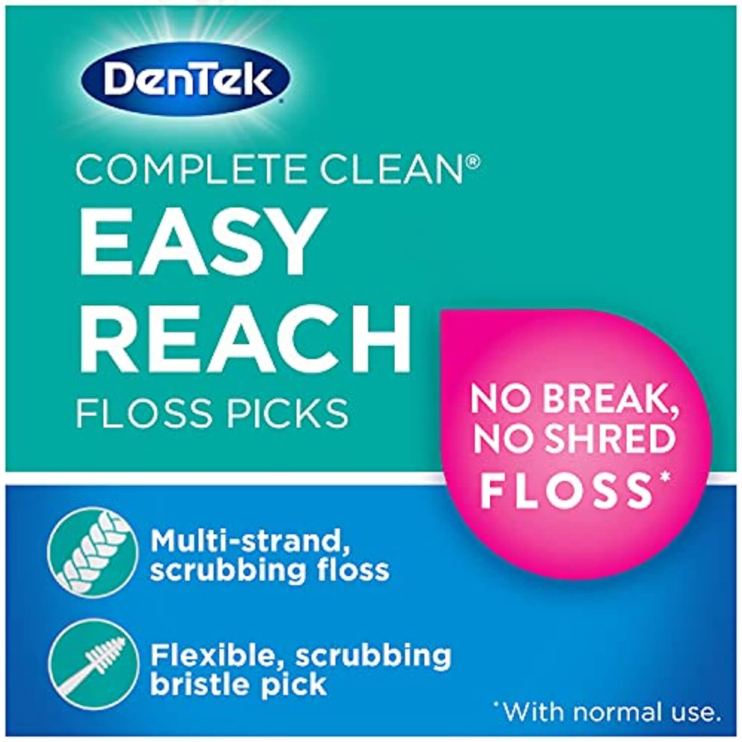 Dentek Comfort Clean Sensitive Gums Floss Picks, 75 Count (Pack Of 6) Visit the DenTek Store