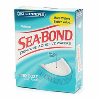 Sea-Bond Upper Denture Adhesive Wafers, Original - 30 Ea, 3 Pack Sea-Bond