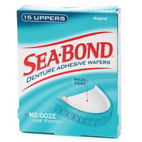 Sea-Bond Denture Adhesive Wafers, Original - 15 Uppers, 3 Pack Sea-Bond