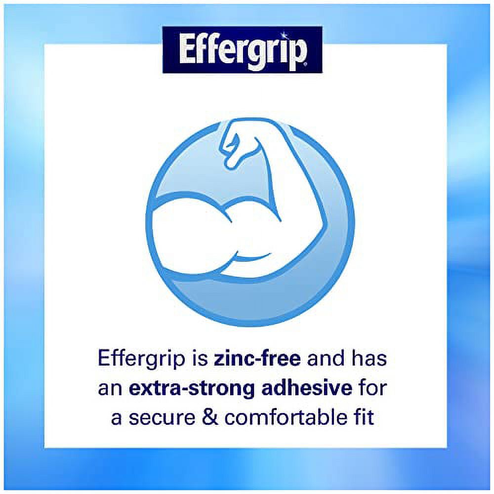 Effergrip Denture Adhesive Cream, Extra Strong Holding Power, 1.5 oz Effergrip