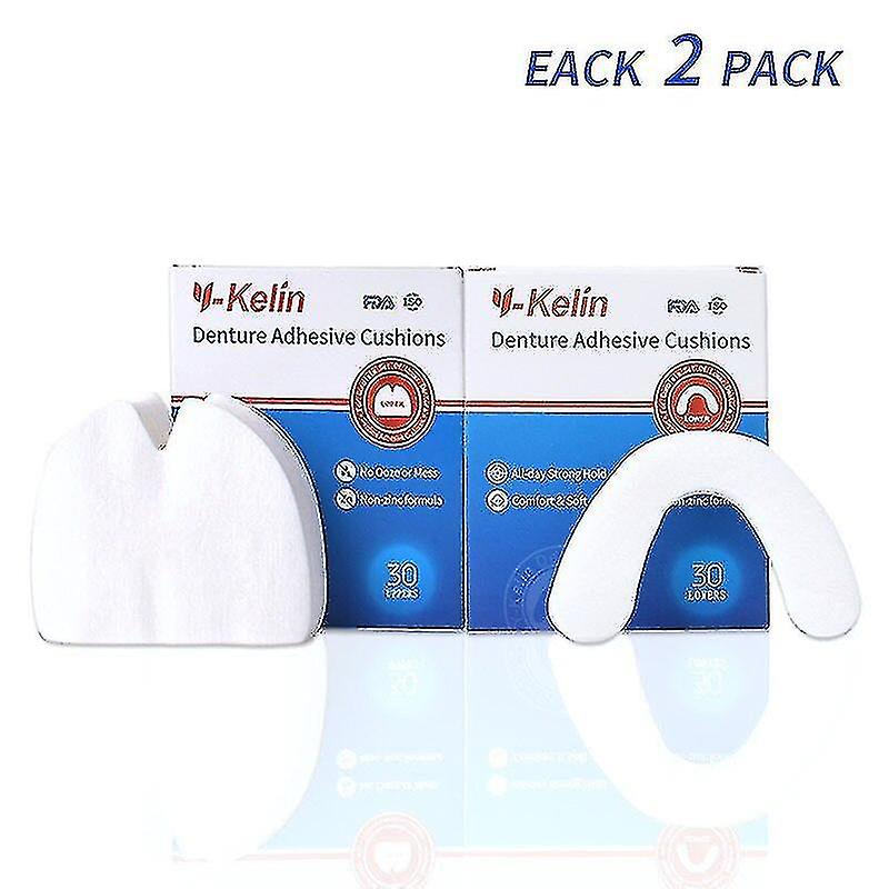 Denture Adhesive Cushion 120 Pads (upper 60+ Lower 60) ZHONGYULI