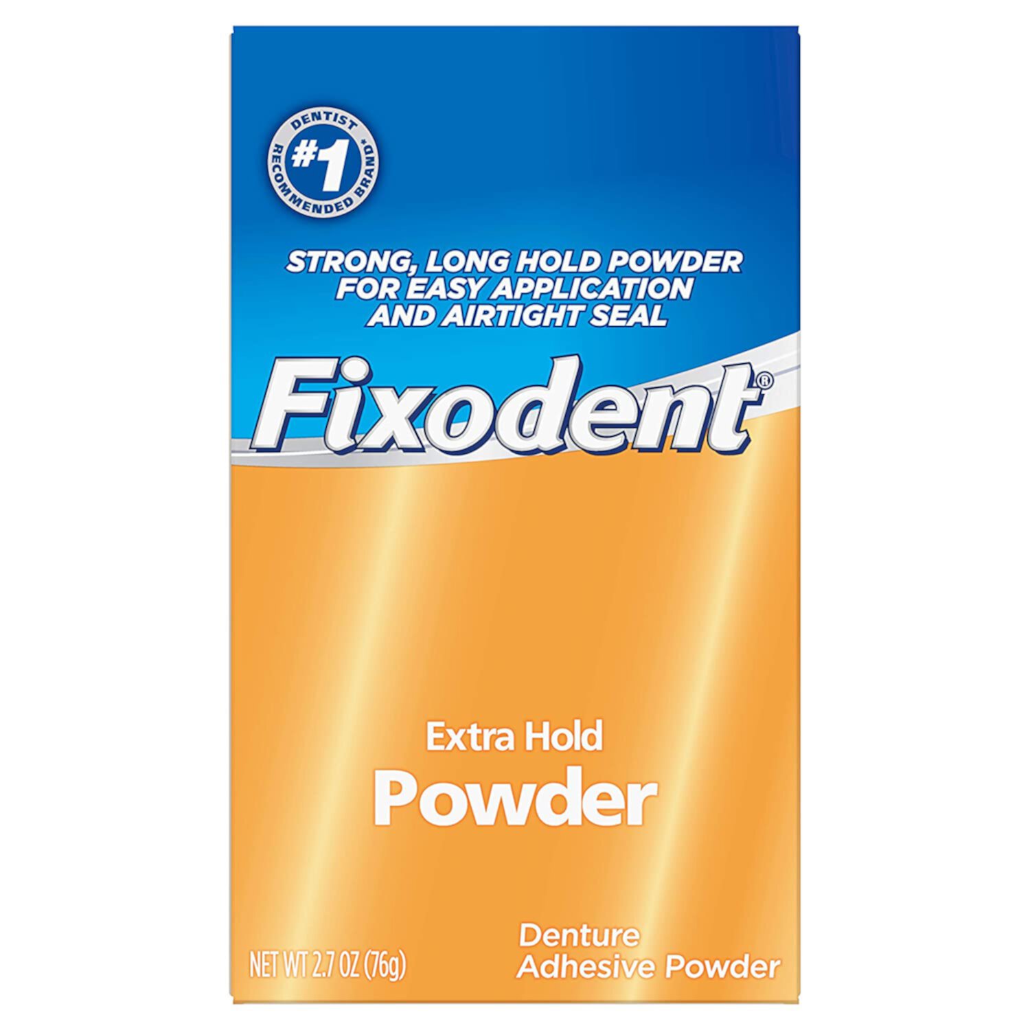 Fixodent Extra Hold Denture Adhesive Powder 2.7 Oz (Pack of 4) Fixodent