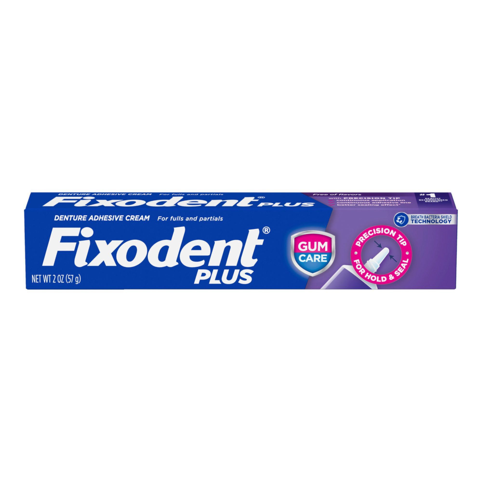 Fixodent Plus Gum Care Denture Adhesive Cream - 2 oz Fixodent