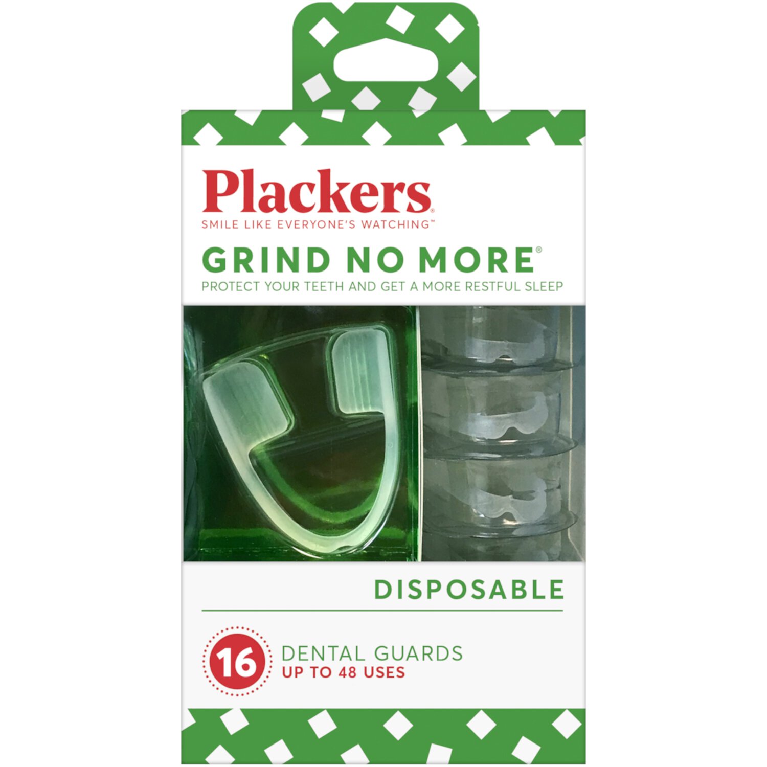 Plackers Grind No More Night Guard, Nighttime Protection for Teeth, BPA Free, Sleep Well, Ready to Wear, Disposable, One Size Fits All, 16 Count Visit the Plackers Store