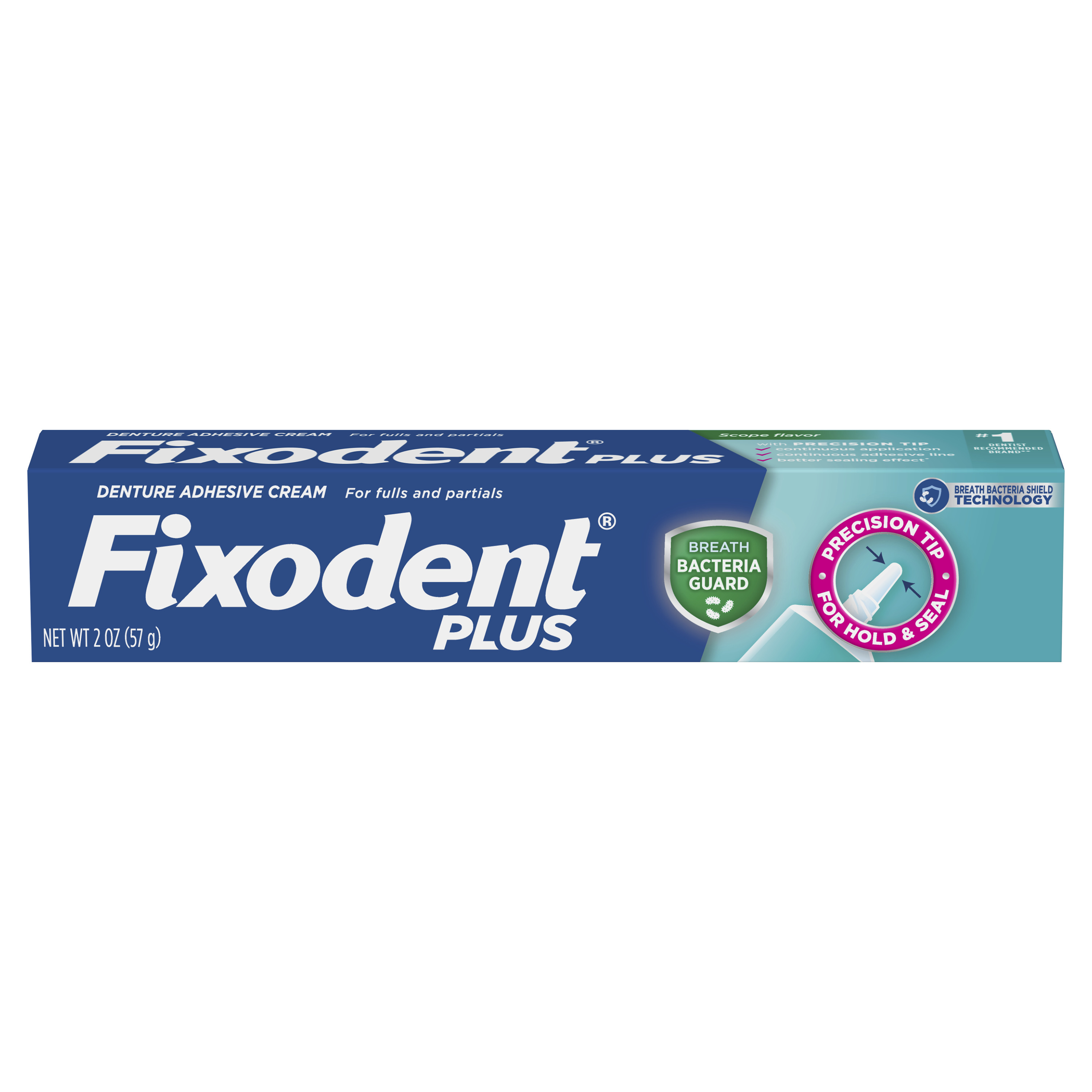 Fixodent Plus Scope Denture Adhesive Cream, Precision Hold, 2 oz Fixodent