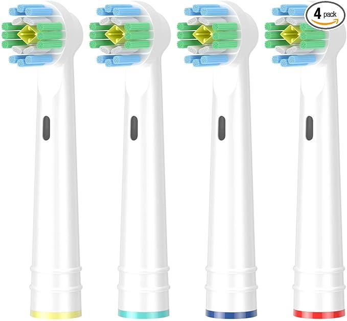 Oral Basics Replacement Brush Heads for Oral-B Braun Electric Toothbrush, Polishing Tip, EB-18A (4 Pack) Oral Basics