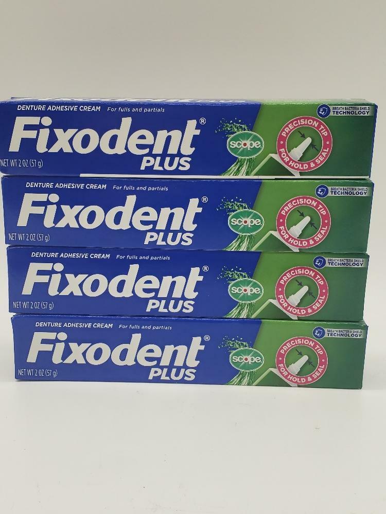 Fixodent Plus Scope Secure Denture Adhesive 2.0oz (Pack of 4) Coming soon