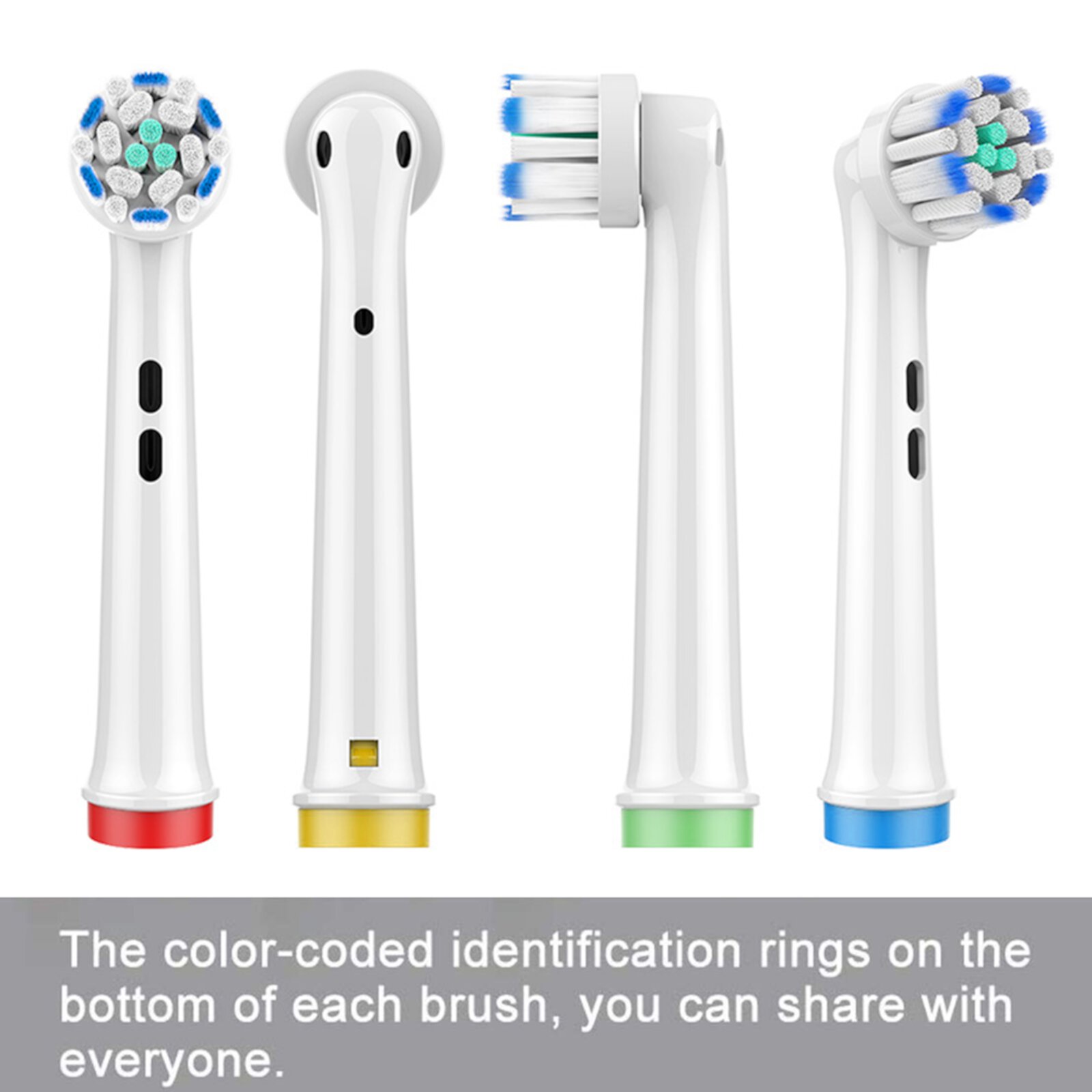 Genkent Electric Toothbrush Replacement Tooth Brush Heads Fit For Oral B Braun PRECISION CLEAN, Christmas Gifts Set for Men Women, 32 Pcs, Christmas Gifts GENKENT